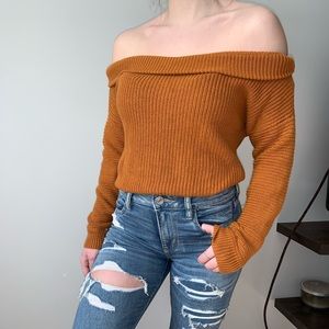 Off the shoulder sweater